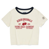 ユースホテルグラフィックセミクロップTシャツ
