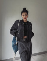 (UNISEX) ボルンセミクロップフライトジャケット