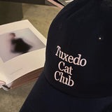 タキシードキャットクラブボールキャップ / TUXEDO CAT CLUB BALL CAP NAVY