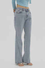 フレアライトブルーブーツカットパンツ / Flared light blue bootcut pants