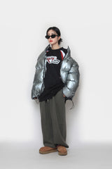 [UNISEX] メタルパッテッドジャンパー