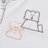 KIRSH X MISAKI KAWAI ARTWORK POINT HOODIE ZIP UP [WHITE]