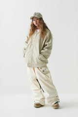 ロゴバーシティジャケット/BSR2223FWJK021 LOGO VARSITY JACKET CREAM BEIGE
