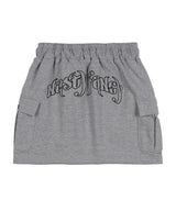 [NF] ZEST CARGO MINI SKIRT (GRAY)_F23QD835