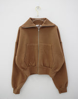 ビッグカーラブラッシジップアップ / Big Kara brushed zip-up (3color)