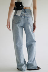 ストロングワイドパンツ / no.1297 Strong Light Blue Wide Pants