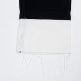 セミワイドフィットデニムパンツ/SEMI WIDE FIT BLACK+WHITE DENIM PANTS [17723]