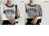 Sleeveless Layered Short-Sleeved T-Shirt