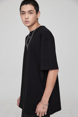 mii ロゴオーバーサイズTシャツ / mii LOGO OVERSIZED T-SHIRT BLACK