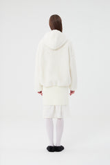 チェリーフリースフーディー付きジャンパー / CHERRY FLEECE HOODIE JUMPER [CREAM]