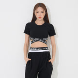 ペアXクロップTシャツ/TOP(9259) Pair X Crop Tee