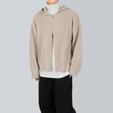 ベッディフーデッドニットジップアップ/Beddy Hooded Knit Zip Up