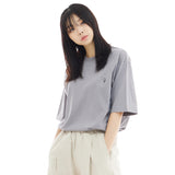 オーバーフィットマシュマロポイントショートスリーブT/OVERFIT MARSHMALLOW POINT SHORT-SLEEVED T-DEEP GRAY
