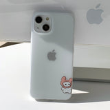 ホワイト - コスチューム サムキャット カップル フォンケース_マット