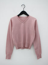 ミニマルVネックニット/Minimal V-neck Knit (12color)