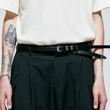 レイヤードストラップシンウェスタンベルト / layered strap thin western belt