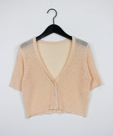 プロデュースショートスリーブカーディガン / Produce short sleeve cardigan (4color)