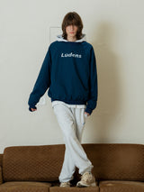 Nylon Raglan Crewneck_Indigo Blue