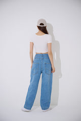 ミニVゴルジクロップTシャツ/TOP(9348) Mini V Golgi Crop Tee