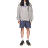 パープルリップフーディー / PURPLE LIP HOODIE gray