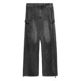(UNISEX) オータムスナップバルーンワイドデニム