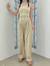 クリープクロップスリーブレス / Crepe Crop Sleeveless (5color)