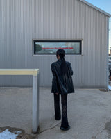 Leather half jacket