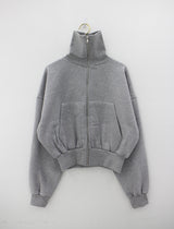 ビッグカーラブラッシジップアップ / Big Kara brushed zip-up (3color)