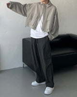 モノクロップフードジャンパー / CR Mono Cropp Hood Jumper (3 colors)