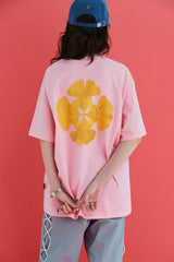 ロゴリーフTシャツ / ピンク