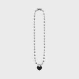 BIG BLACK LOVE NEC SILVER925 (DOODLE) (6685161652342)