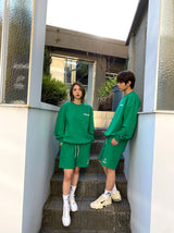 FLOVER TRANING HALF PANTS (GREEN) (6555032354934)
