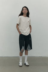 SMALL CHERRY STANDARD T-SHIRT [OATMEAL]