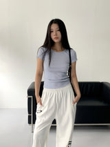 ズティベーシックユニック半袖Tシャツ/ Ziti Basic U-neck Short Sleeve T-shirt