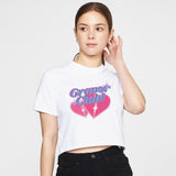 グレーバークラブロゴハートクロップドショートスリーブTシャツ/GRAVER CLUB Logo Heart Cropped Short Sleeve Tee