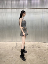 コーティングミニプリーツスカート / 939. Coating mini pleats skirt (2color)