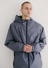 ワームライトフーデッドジャケット/BSR2223FWJK040 WARMTH LIGHT HOODED JACKET DEEP GRAY