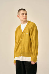 RAGLAN PATTERN BOOKLE CARDIGAN - OLIVE