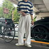 LMN Twisted Stripe Round Knitwear (3 colors)