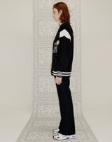 M PATCH VARSITY CARDIGAN BLACK (6691449143414)