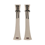 1 1 lace up leg warmer - BEIGE