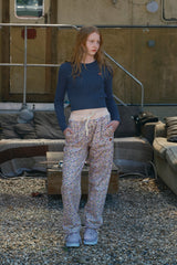 SMALL CHERRY CABLE CROP KNIT [INDIGO BLUE]