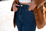 ブーツカットロールアップノンスパンデニムパンツ/BOOT CUT ROLLED UP NON-SPAN DENIM [6639]