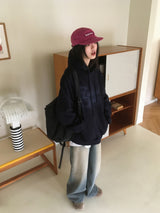 カメ2wayスナップボタンワイドデニムパンツ