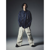 レクシオンカーブドジップオーバーシャツ / REXION CURVED ZIP-OVER SHIRT_NV