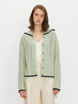 Scotch sailor knit cardigan - Cocoa mocha (6699408326774)