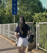 テンションスリムフィットラウンド半袖シャツ