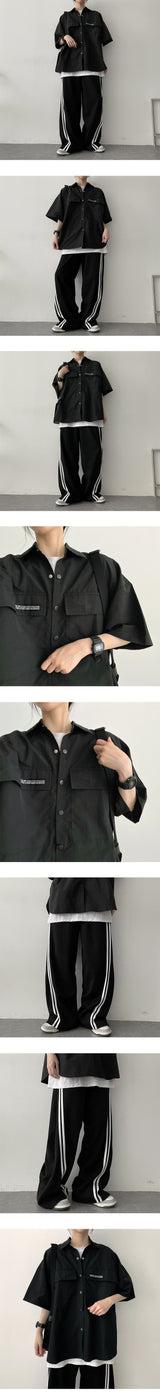 ポケットスナップショートスリーブシャツジャケット / Latu Pocket Snap Short-Sleeved Shirt Jacket