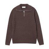 LMN Liton Cable Semi-Ziped Knit (7 colors)