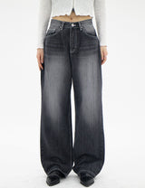 ファイズブラックブルーワイドパンツ / no.522 Faiz Black Blue Wide Pants